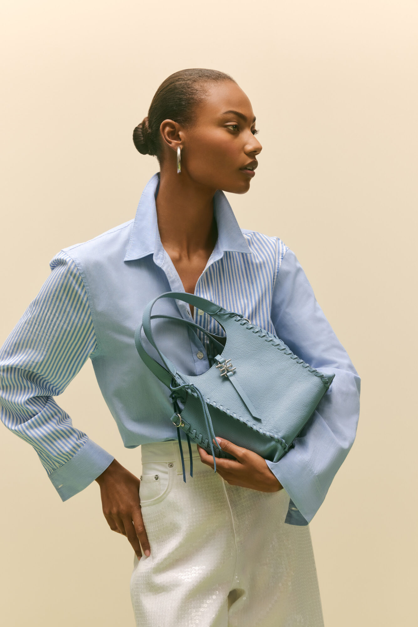 Se Ss25 1 Om Michaela Shine Coastal Blue Sertw Top 308