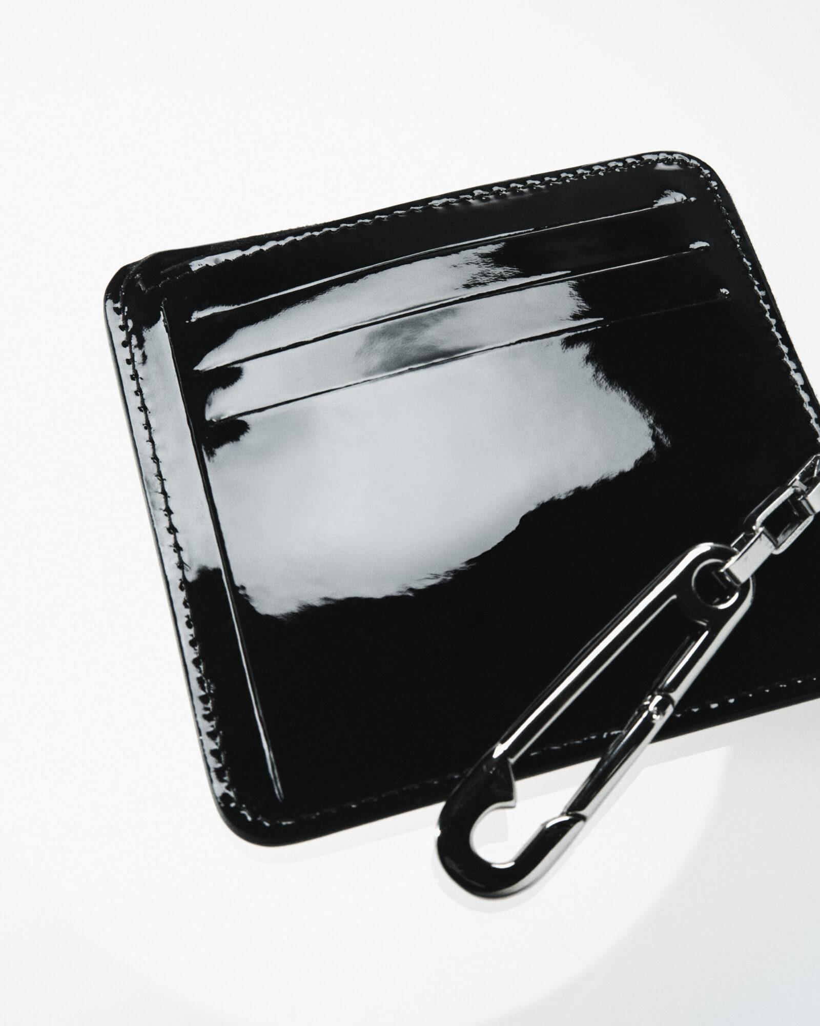 Strata Creative Zip Leather Wallet Patent Leather 252