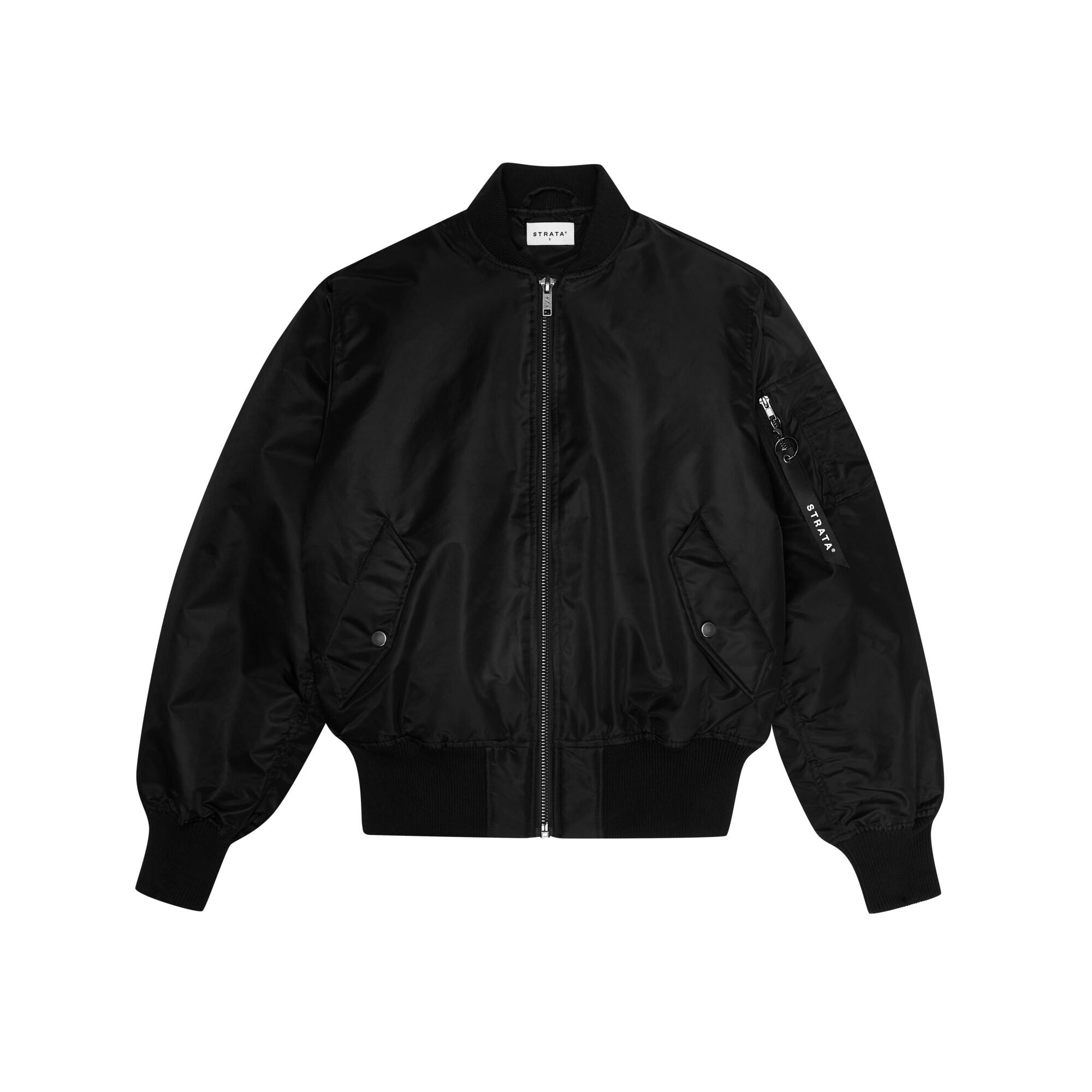 Strata Flat Tour Bomber Black 204 Front