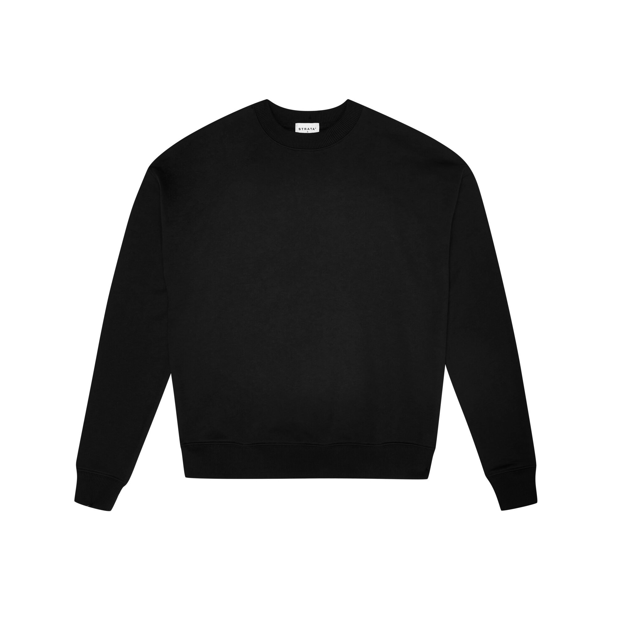 Strata Flat Tour Crewneck Black 139 Front
