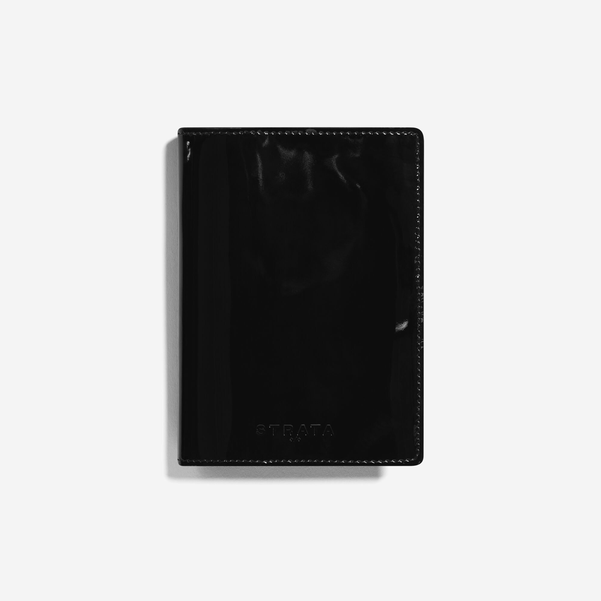 Strata Flat Travel Sleeve Patent Black 103 Front